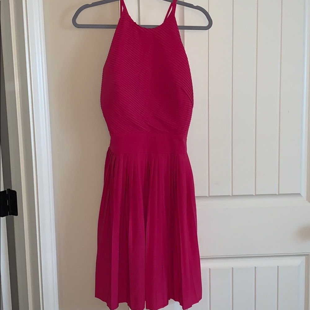 Hot pink Calvin Klein cocktail dress